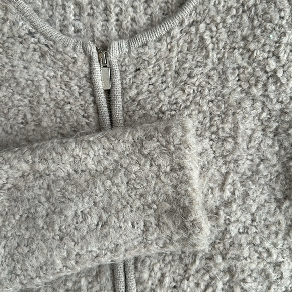 Silvia Novelli Mohair Blend Zip Up Sweater - Picture 5 of 6